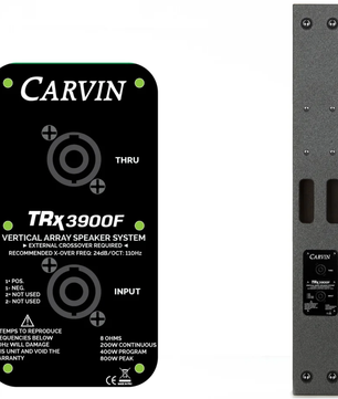 Carvin Audio TRx3900F | Dual 9x3.5in Drivers - 129dB | Passive Column Array Pair with Fly Points