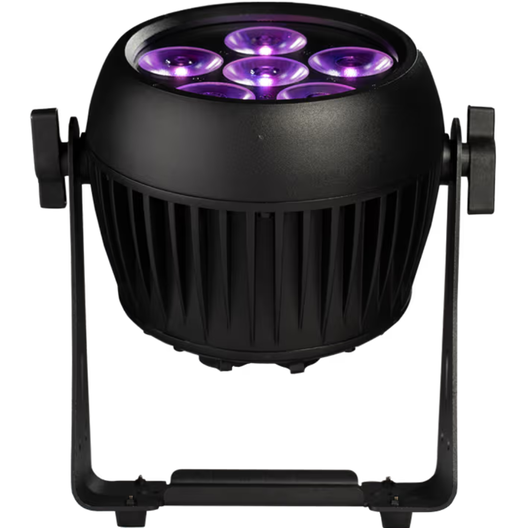 Rasha Par Guard Pro | Battery UV HEX Par - 26,000 Lux | IP65 Outdoor with Wireless DMX