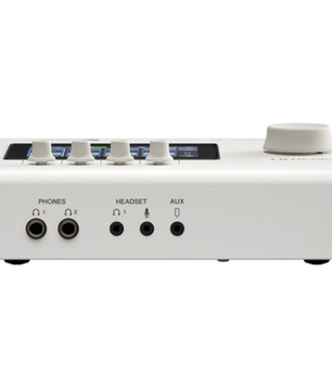 Yamaha URX44V W | 32-Bit USB-C Interface with HDMI I/O | 4 Mic Inputs + microSD Multitrack Recording