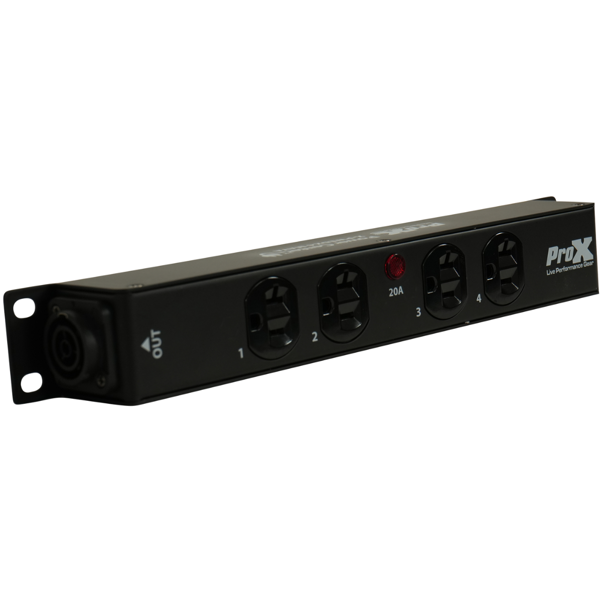 ProX X PWEDX4MAYA | 4 Outlet Edison Power Strip | TRUE1 IN/OUT 20A Power Center