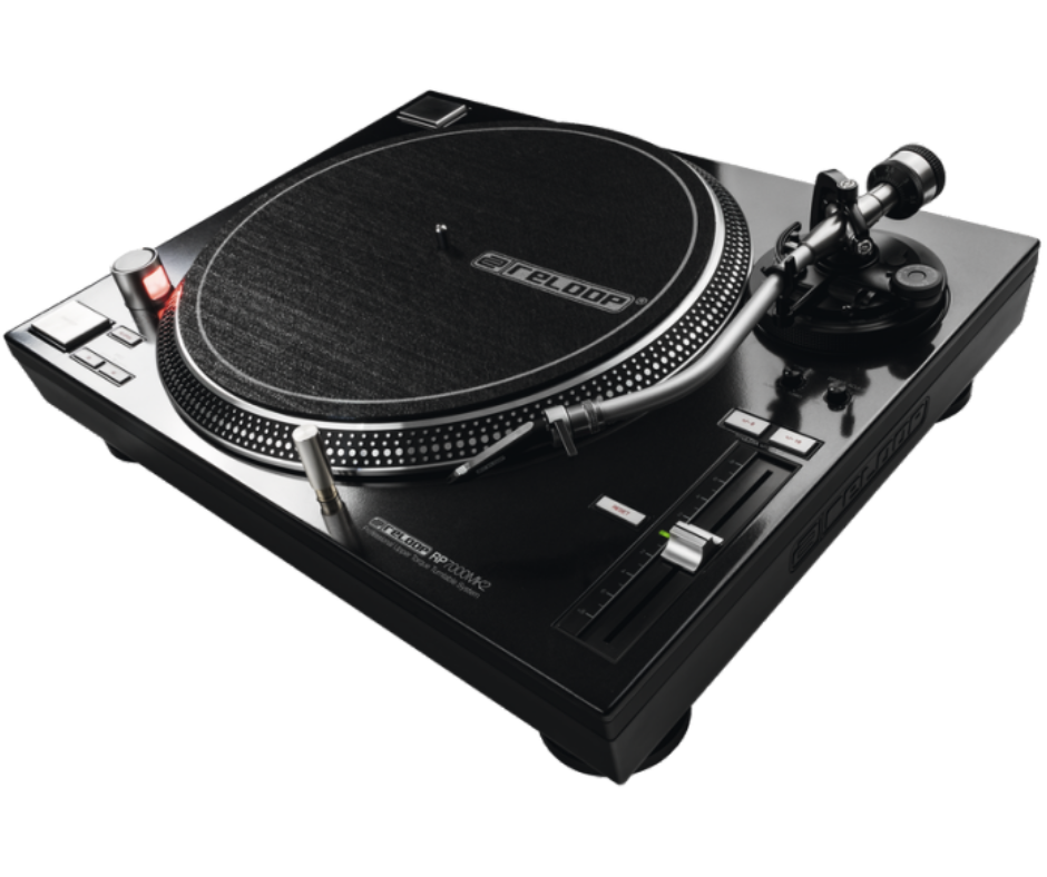 Reloop RP-7000 MK2 | High-Torque Direct Drive Turntable | S-Shaped Tonearm & Multi-Speed Support