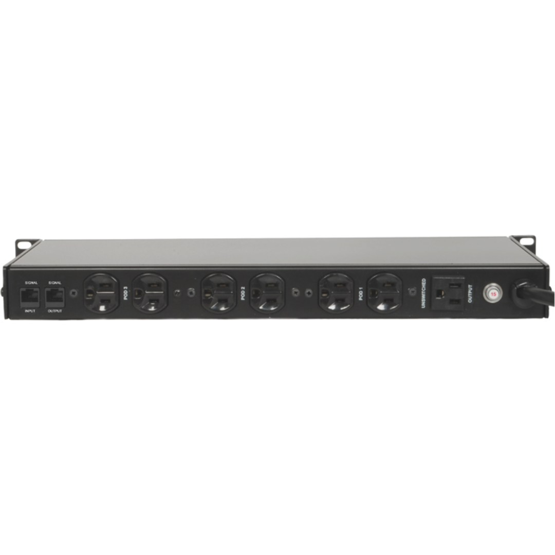 Juice Goose CQ1515 | 15A Rackmount Power Sequencer | 3-Stage Activation with Surge Protection
