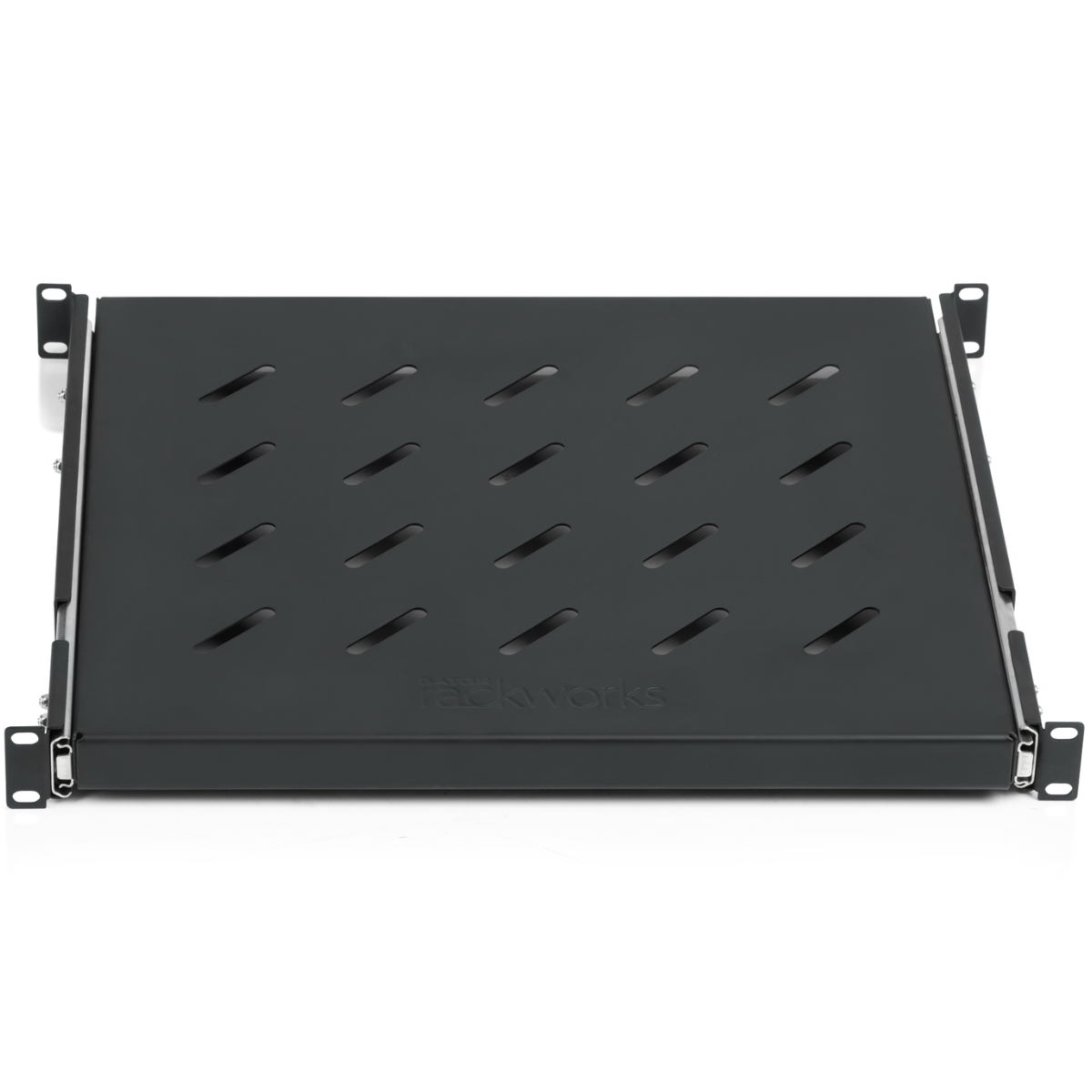 Gator GRW-SHELF1SLD | 1U Sliding Rack Shelf | 13.8in Vented Steel Design
