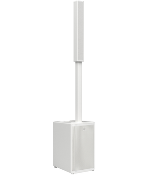 RCF EVOX J9W | 12in Subwoofer - 130dB Max SPL | White Portable 3-Way Column PA System