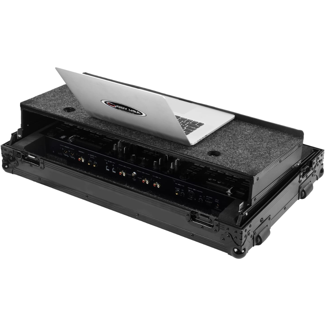 Odyssey RCGS-DDJREV7WBL | Black Wheeled Case with Glide Platform | Fits DDJREV7 Controller