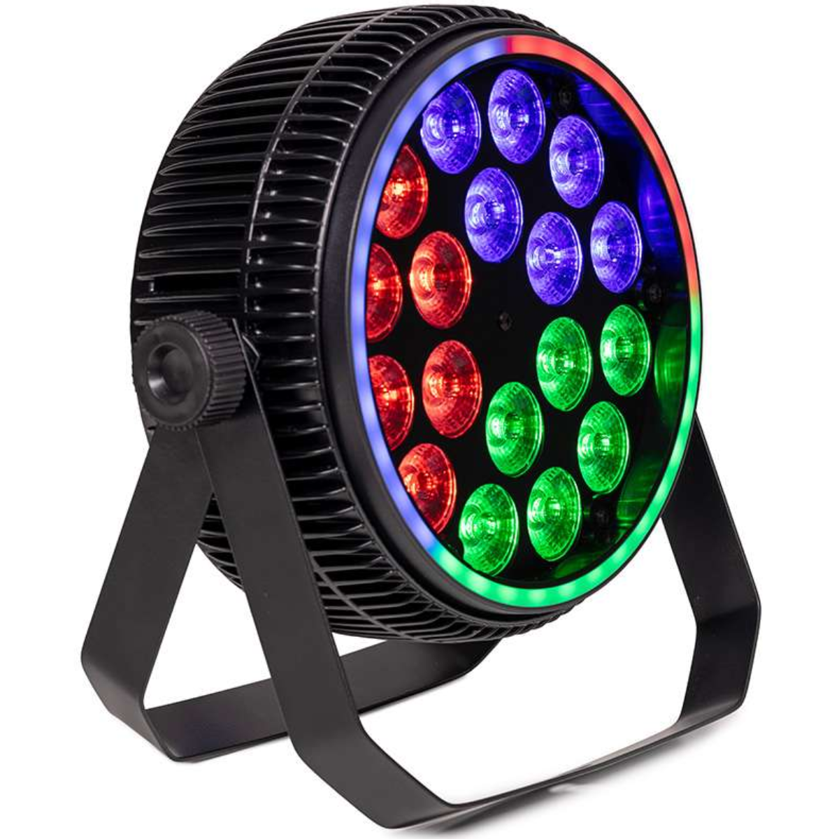 ColorKey Halo Par HEX 18P | 18x10W RGBWA+UV LEDs | 6-Zone Pixel Wash with 34-Zone Halo