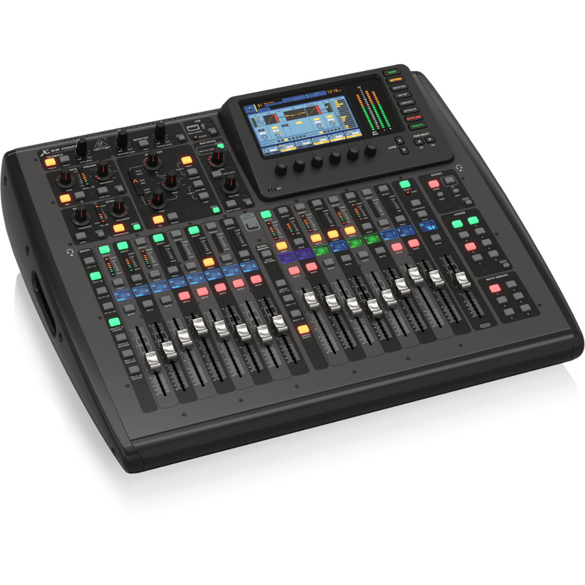 Behringer X32 COMPACT | 40 Input Digital Mixer | 16 Midas Preamps with 17 Motorized Faders