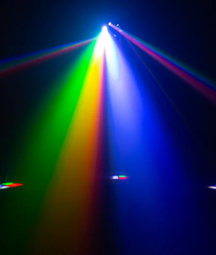 Eliminator CenterDroid | RGBW LED + Laser Centerpiece | Rotating Lens & Tilting Arms