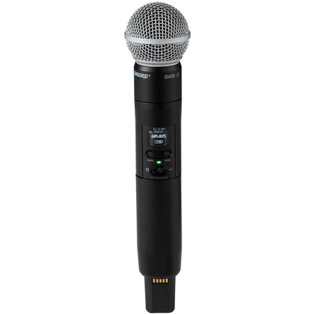 Shure SLXD25+/58-G57 | Handheld Wireless with SM58 Mic | 138MHz Tuning & ShowLink Remote Control