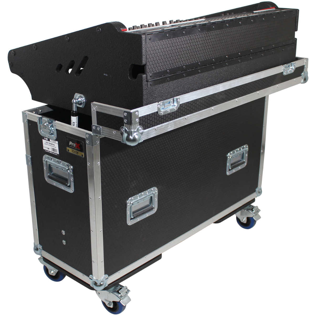 ProX XZF-BWING | Flip-Ready Case for Behringer Wing | Hydraulic Lift with Wheels