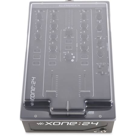 Decksaver DS-PC-XONE24 | Cover for Allen & Heath Xone:24/24C | Smoked Polycarbonate Protection