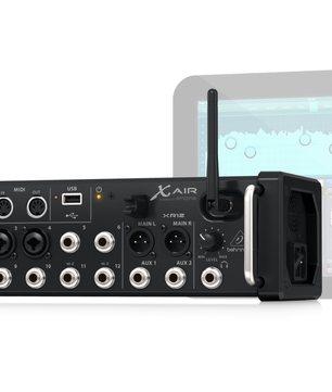 Behringer XR12 | 12 Input Digital Mixer with WiFi | Tablet Controlled Rack Mixer with USB Recording