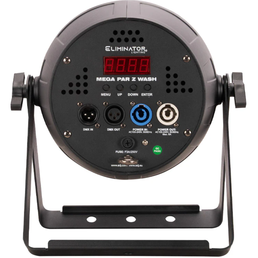 Eliminator Mega Par Z Wash | 19x15W RGBW LEDs + Zoom | 10°–60° Beam with Circle Control