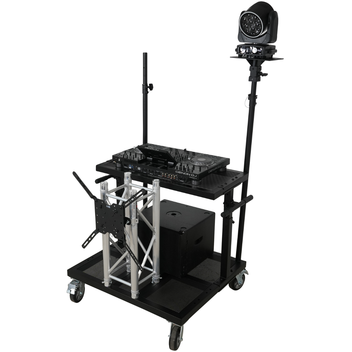 ProX X-BeatWagon | Mobile DJ Workstation | Truss and Pole Mount Ready
