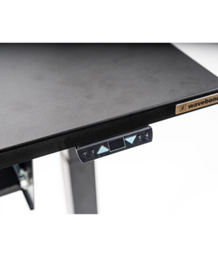 Wavebone Starship Black | Height Adjustable Studio Desk | Standing Workstation with Keyboard Tray