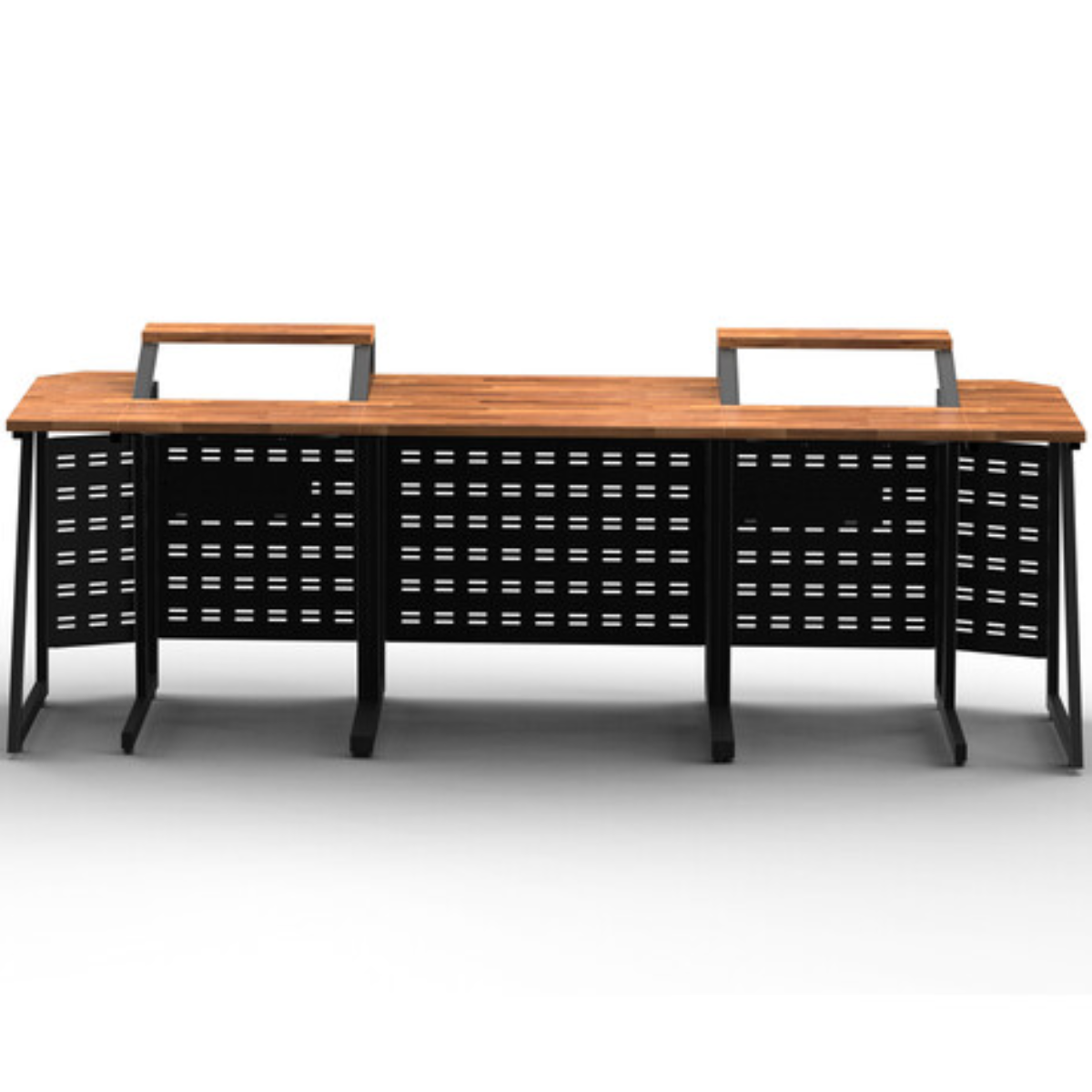 Wavebone Space Station Console Sets 800 | 6U Rack Workstation | 31.5in Modular Desk