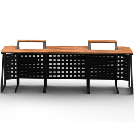 Wavebone Space Station Console Sets 800 | 6U Rack Workstation | 31.5in Modular Desk