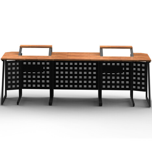 Wavebone Space Station Console Sets 800 | 6U Rack Workstation | 31.5in Modular Desk