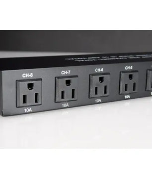 American DJ PC-100A | 8-Switch AC Power Center | 15A Circuit Breaker & Rear Outlets