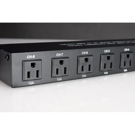American DJ PC-100A | 8-Switch AC Power Center | 15A Circuit Breaker & Rear Outlets
