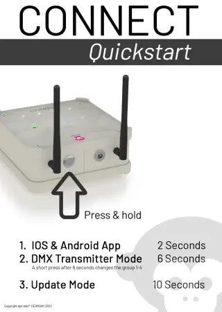 Ape Labs Connect 2.0 IP Grey | App + Wireless DMX, iOS & Android (ID: 8152)