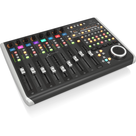 Behringer X Touch | 9 Motorized Faders DAW Controller | USB MIDI Control Surface with LCD Scribble Strips