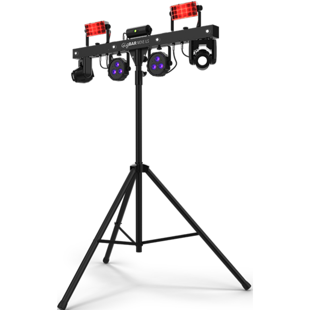 Chauvet DJ GigBAR Move ILS | 5-in-1 Lighting System with Moving Heads | ILS, RF, & Footswitch Control