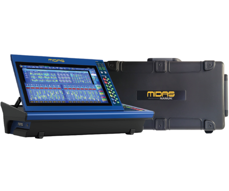 Midas MDS-HD96-AIR-CC-TP | Portable Digital Console in Travel Case | 144-Channel Mixer with Touchscreen