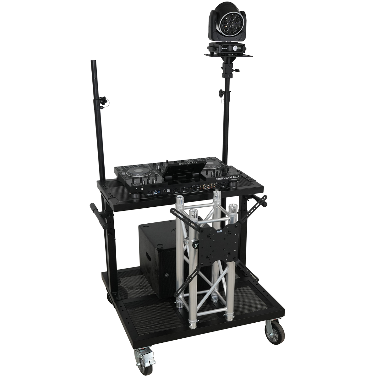 ProX X-BeatWagon | Mobile DJ Workstation | Truss and Pole Mount Ready