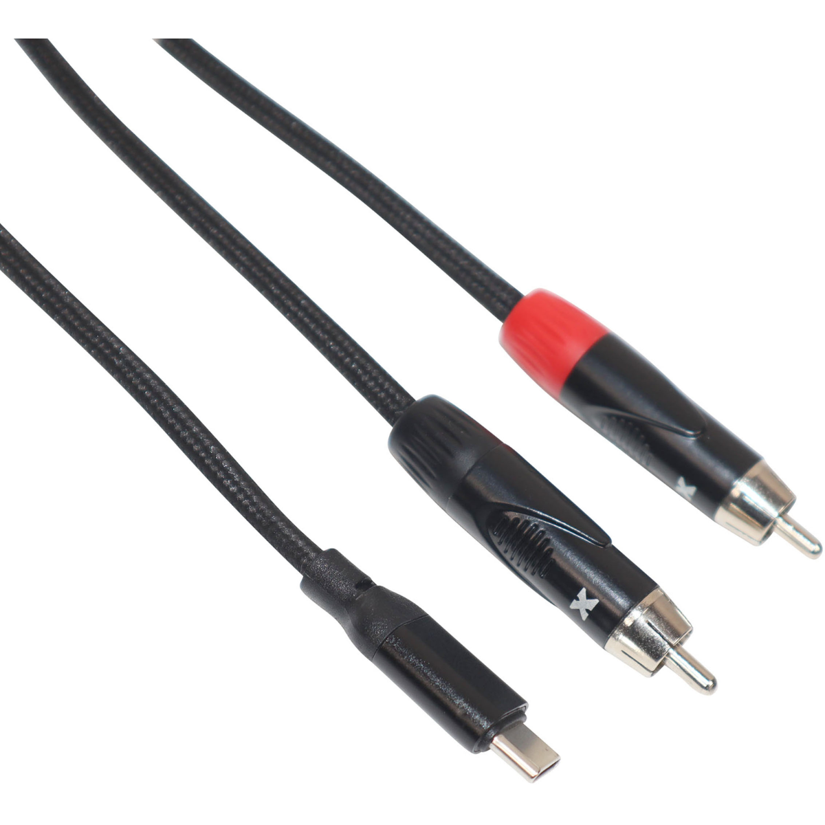 ProX XC-USBC2RCA03 | 3ft USB-C to Dual RCA | 16-Bit DAC Audio Cable