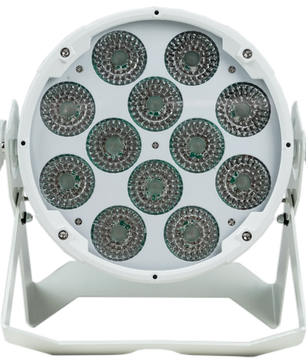 Event Lighting PAR12H-WH | 12x12W RGBWA+UV LED Par | White Pro Fixture with True1