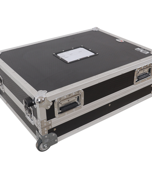ProX XS TV32FMW | 32 Inch LED TV Flight Case | Adjustable Floor Monitor Case with Wheels