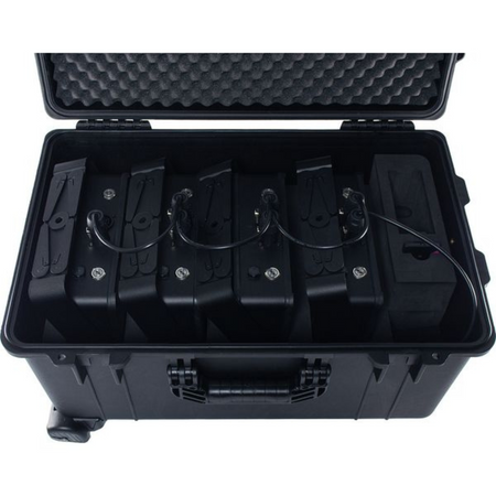 Ape Labs Marvel Pix TourBox | Set of 4 Battery-Powered IP65 LED Uplights w/ Pixel Control