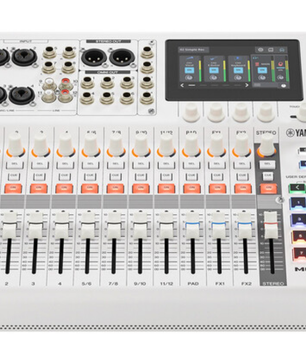 Yamaha MGX12 W | 18-Channel Digital Mixer with USB & SD Recording | White Finish with Bluetooth and Touchscreen FX