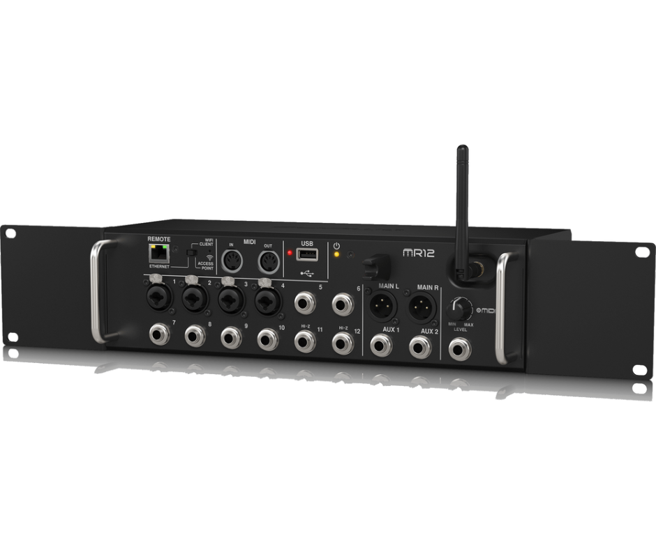 Midas MDS-MR12| 12-Input Tablet-Controlled Digital Mixer | 4 PRO Mic Pres + Built-In WiFi