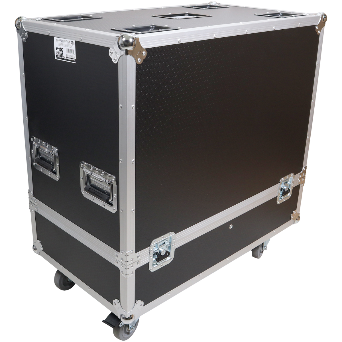 ProX XS-SP2X281716MK2 | Dual 15in Speaker Flight Case | ATA Protection with Removable Divider