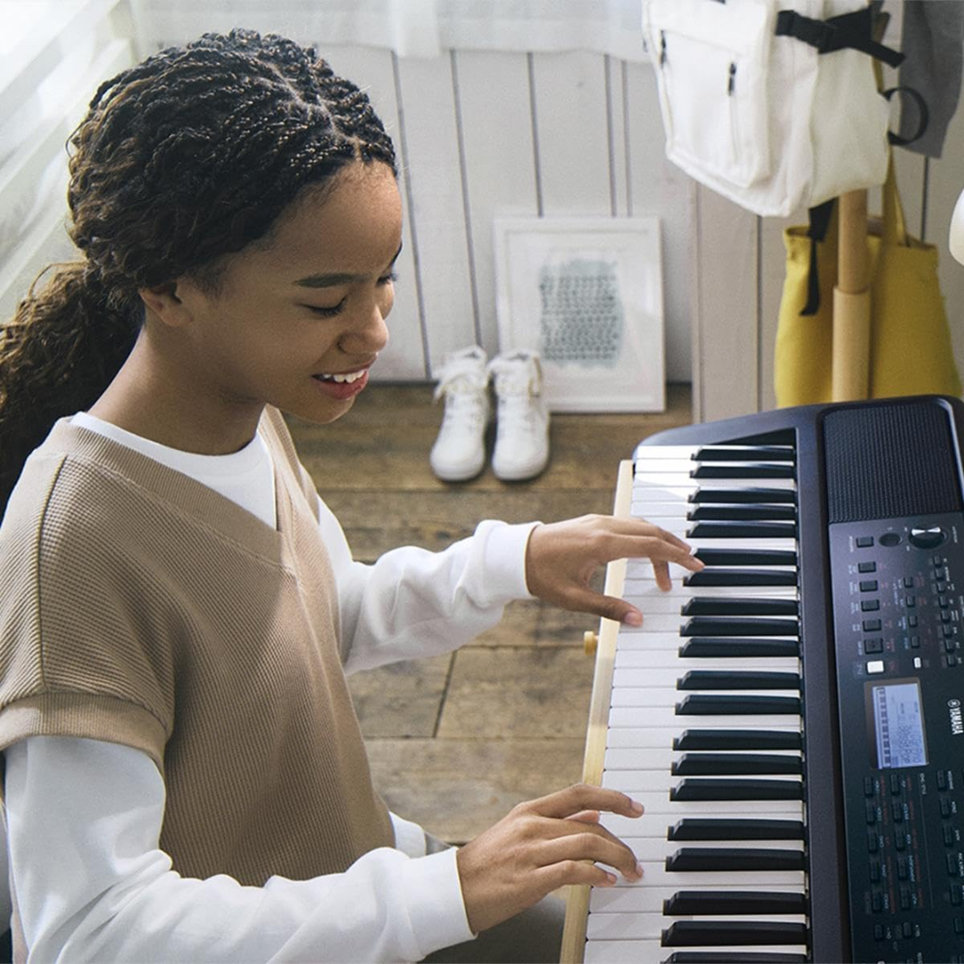 Yamaha PSR-E383 | 61-Key Portable Keyboard - 650 Voices | Touch Response & Lesson Tools