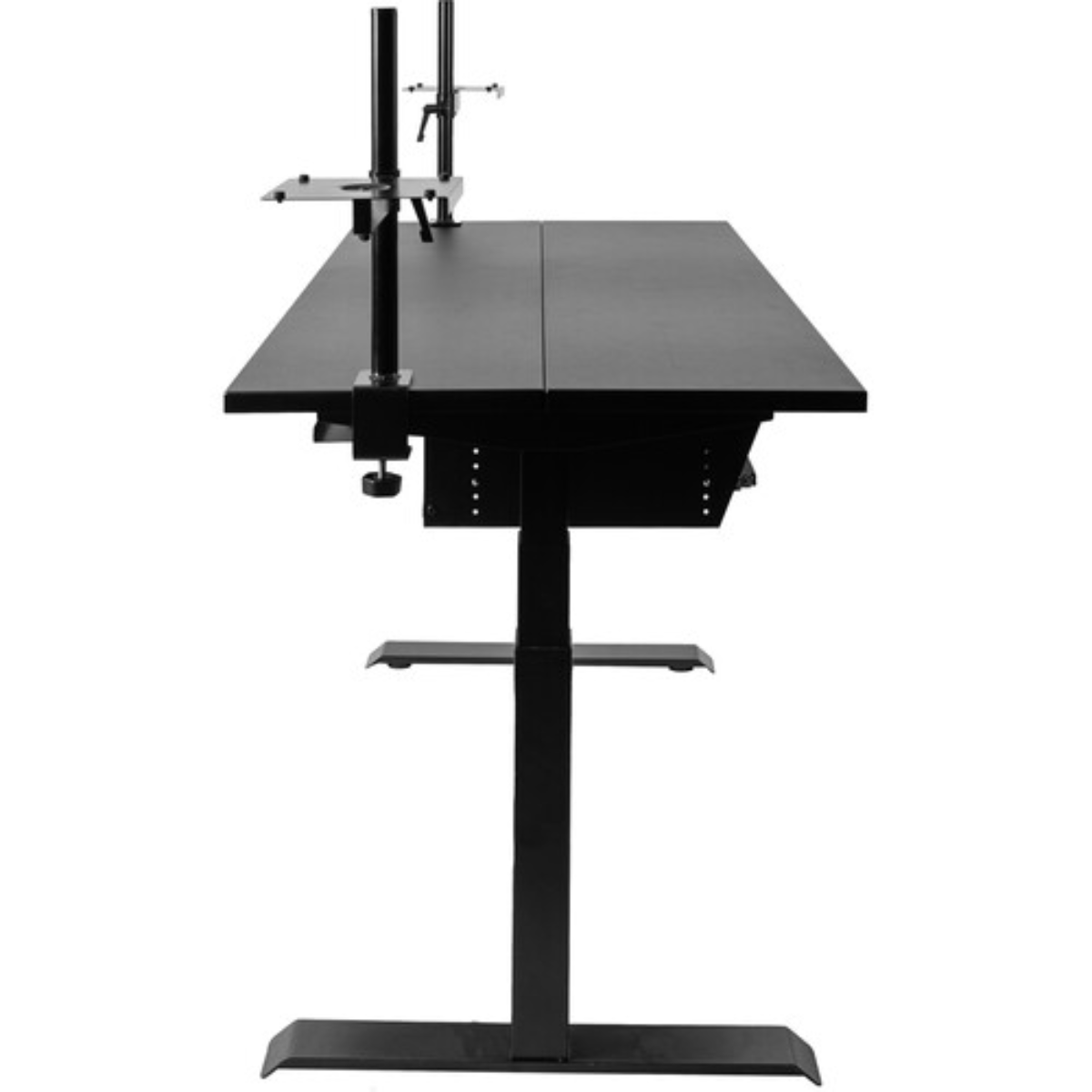 Wavebone Starship Black | Height Adjustable Studio Desk | Standing Workstation with Keyboard Tray