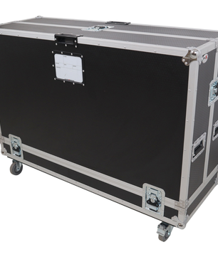 ProX XS-TV55FMW | 55 Inch LED TV Flight Case | Floor Monitor Road Case with 4 Inch Wheels