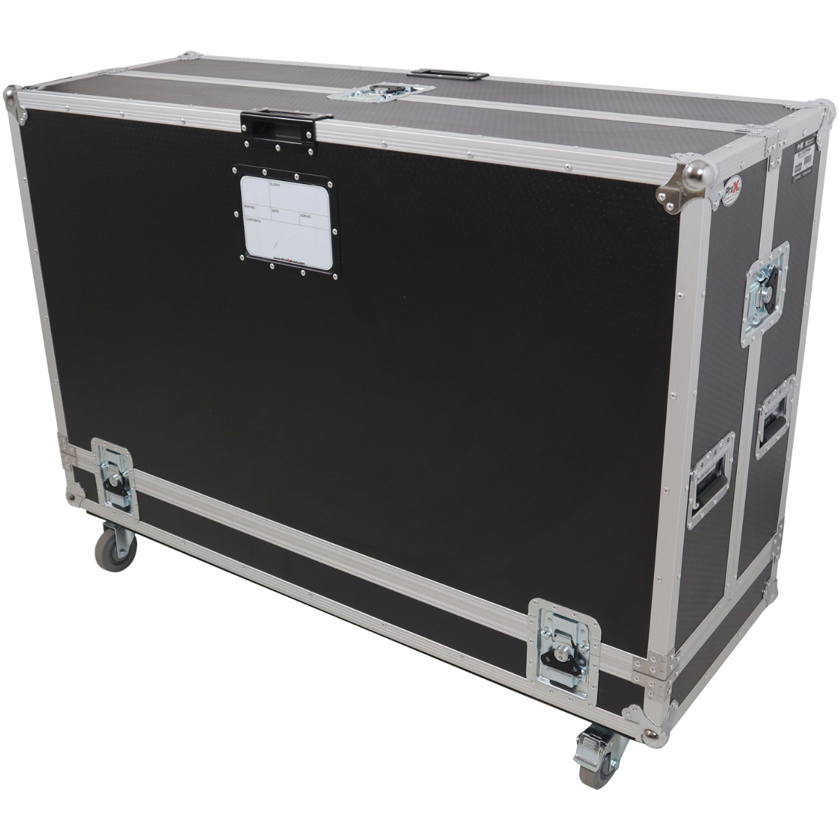 ProX XS-TV55FMW | 55 Inch LED TV Flight Case | Floor Monitor Road Case with 4 Inch Wheels