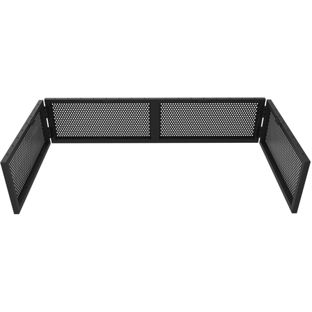 Odyssey DJBOOTH50 | 50in Wide, Removable Mesh Barrier, Black & White Scrims | Portable Aluminum DJ Booth with Carry Bag
