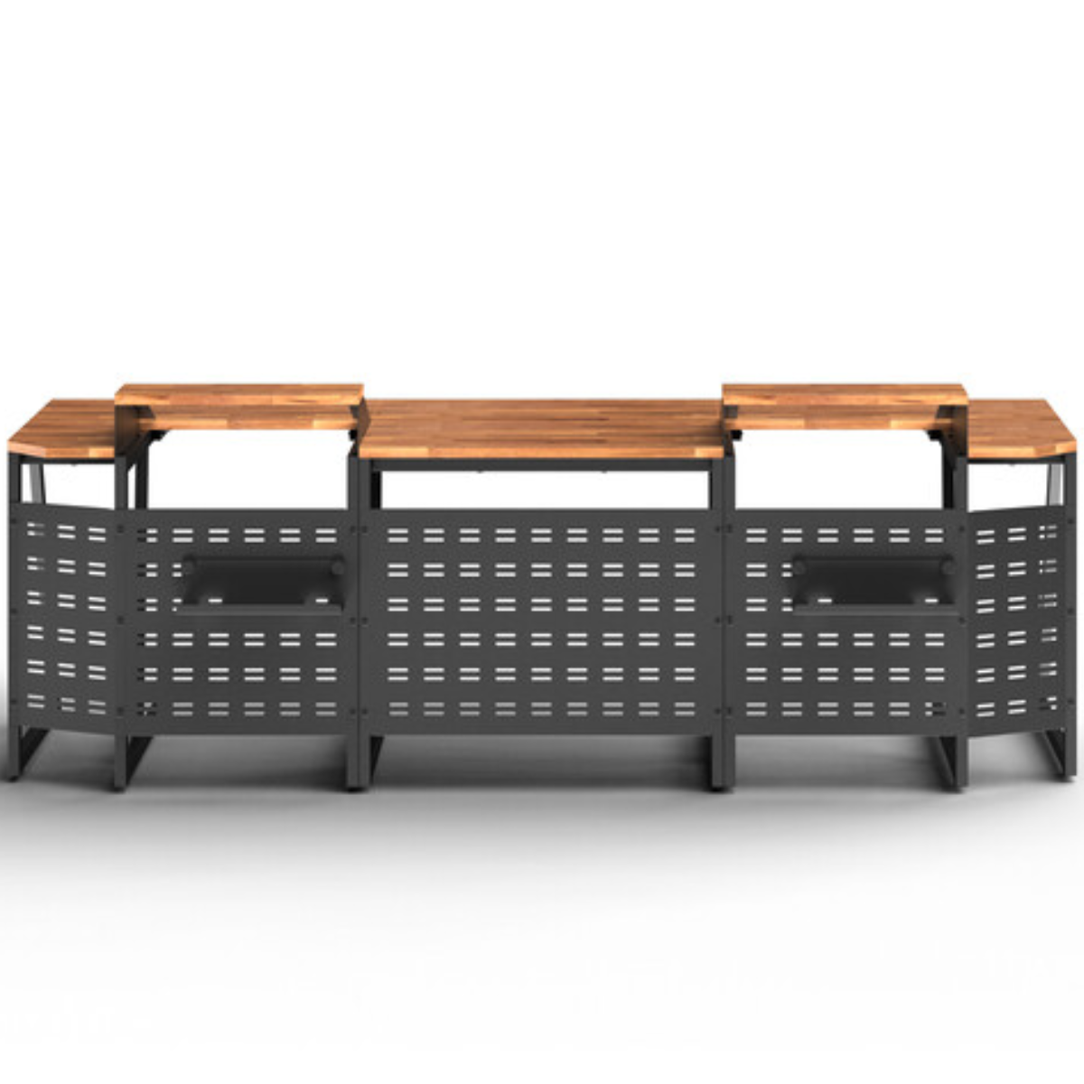 Wavebone Space Station Console Sets 800 | 6U Rack Workstation | 31.5in Modular Desk