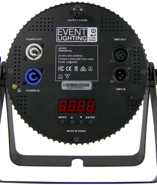 Event Lighting PAR19X12L | 19x12W RGBWAU LED Par | High Output Wash with powerCON