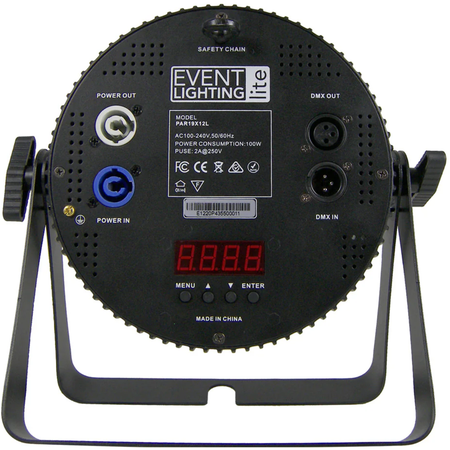 Event Lighting PAR19X12L | 19x12W RGBWAU LED Par | High Output Wash with powerCON