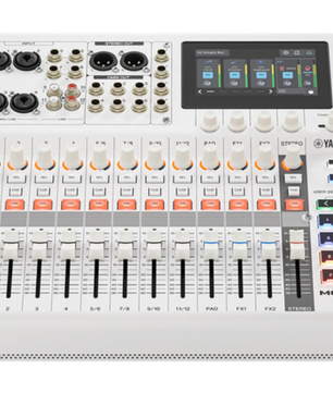 Yamaha MGX12V W | 18-Channel Digital Mixer with 4K HDMI Capture, USB Audio, Bluetooth & FX – White