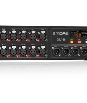 Midas MDS-DL16 | 16-In / 8-Out Digital Stagebox | Dual AES50 Ports & ULTRANET Support