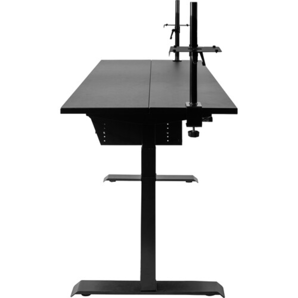 Wavebone Starship Black | Height Adjustable Studio Desk | Standing Workstation with Keyboard Tray