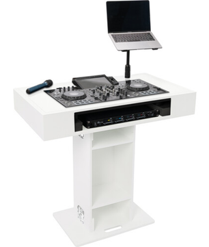 Magma MGA51000 | Groove Terminal DJ Podium | Mobile Booth with Laptop Mounts