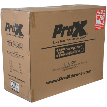 ProX XS-AHQU5 | Flight Case for Allen & Heath QU5 | ATA Road Case with Rear Doghouse