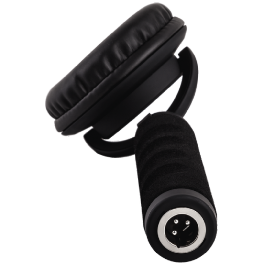 Reloop RHP-10 Mono Black | One-Ear DJ Headphone with 50mm Driver | Swivel Design & XLR Locking Cable